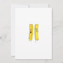 Invitación Patatas fritas con tema de chips