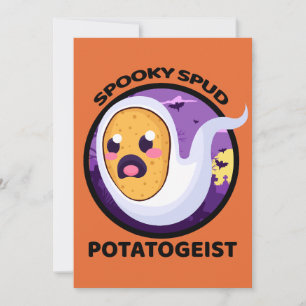 Invitación Patatólogo espumoso de papa de pud - Halloween lin