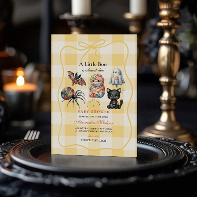 Invitación Patchwork Acogedor de Halloween (Subido por el creador)