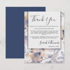 INVITACIÓN PATELES BLANCOS Y AZULES FLORALES ELEGANTES GRACIA