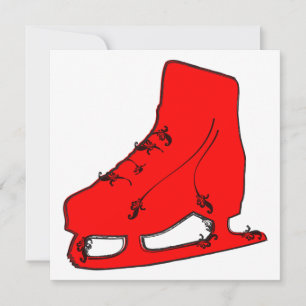 Invitación patín de hielo de paisley