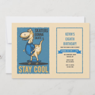 Invitación Patinadores van a patinar