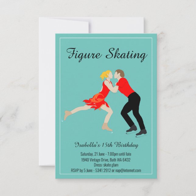 Invitación Patinaje artístico (Anverso)