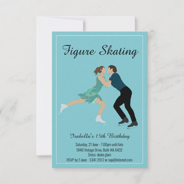 Invitación Patinaje artístico (Anverso)