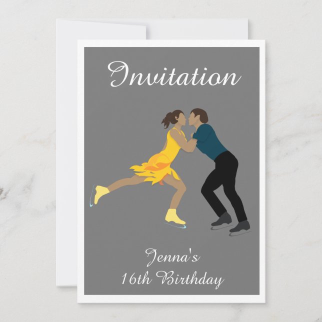 Invitación Patinaje Artístico (Anverso)