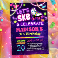 Patinaje brillante SK8 y fiesta de cumpleaños