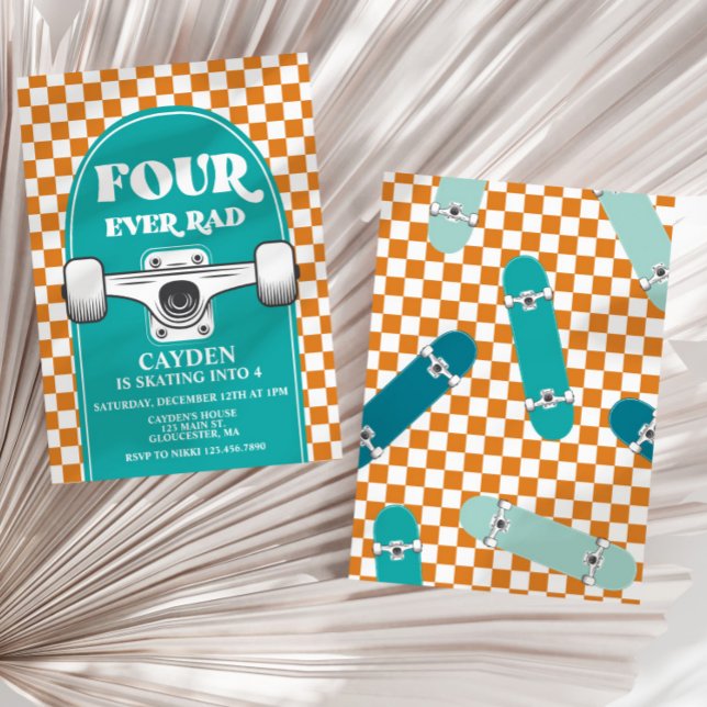 Invitación Patinaje de cuatro de los cuatro de la historia de (Subido por el creador)