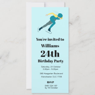 Invitación Patinaje de velocidad