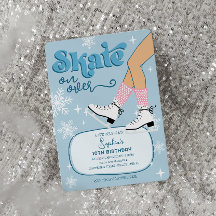Patinaje sobre hielo Cumpleaños Invitar a Fiesta d