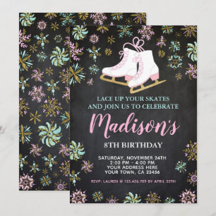 Invitación Patinaje sobre hielo, País de las maravillas de in