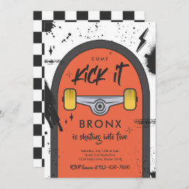 Invitación Patineta De Patinaje De Patinaje De Patinaje Urban