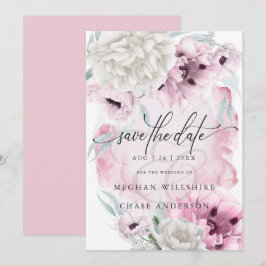 Invitación Patinetas rosadas con acuarela floral elegante del