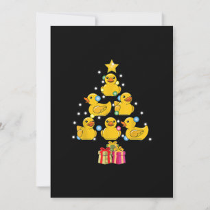 Invitación Pato de goma árbol de Navidad Pato de goma Navidad