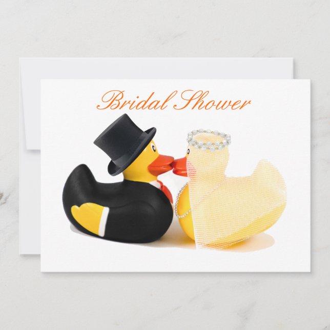 Invitación Patos de boda 2 - Despedida de soltera (Anverso)