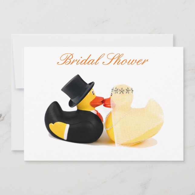Invitación Patos de boda 3 - Despedida de soltera (Anverso)