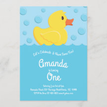 Patos de Fiesta de primer cumpleaños de niño con c