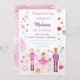 Invitación Patria petaca de los dulces en invierno Cumpleaños