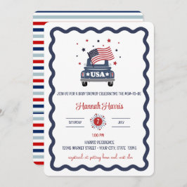 Invitación Patriotic Baby Shower Invitation