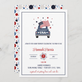 Invitación Patriotic Baby Shower Invitation