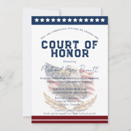 Invitación Patriotic Court of Honor Invitation