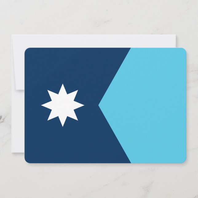 Invitación Patriotic  invitations with Flag of Minnesota (Anverso)