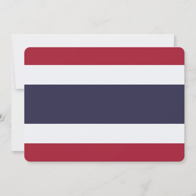 Invitación Patriotic  invitations with Flag of Thailand (Anverso)