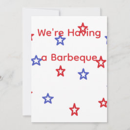 Invitación Patriótica a Barbacoa