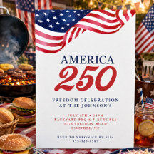 Invitación Patriótica América 250 | Día 4 de Julio