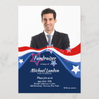 Invitación patriótica de la foto de la recaudador