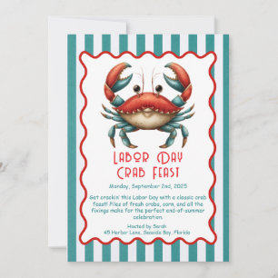 Invitación Patriótica de Mariscos para Fiesta de C