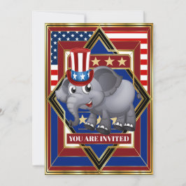 Invitación patriótica republicana de Estados Unido