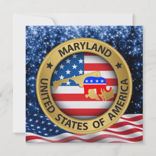 Invitación Patriótica Republicana de Maryland - sr