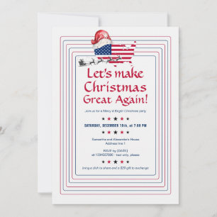 Invitación Patriotismo de Donald Trump vuelve a hacer grandes