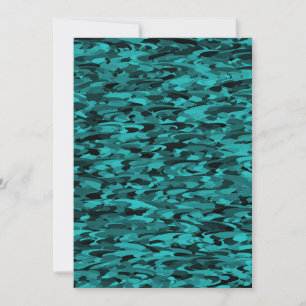 Invitación Patrón abstracto Verde azulado negro