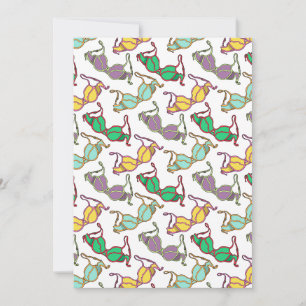 Invitación Patrón Bra multicolor