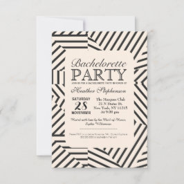 Invitación Patrón de bandas geométricas lineales mínimas