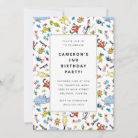 Patrón de caracteres Dr. Seuss | Cumpleaños de los