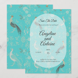 Invitación Patrón de chinoiserie de lujo Secret d'Indochine