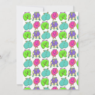 Invitación Patrón de colisiones coloridas