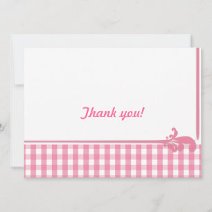 Invitación Patrón de comprobación de Gingham rosa
