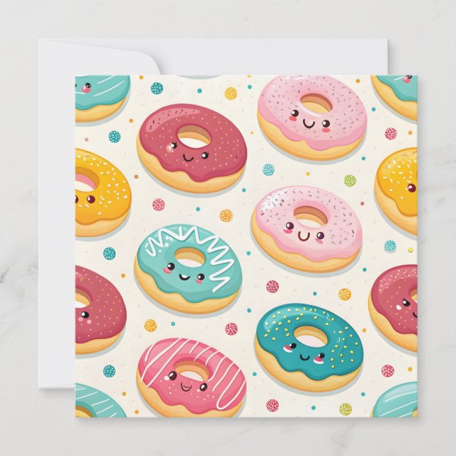 Invitación Patrón de Donuts (Anverso)