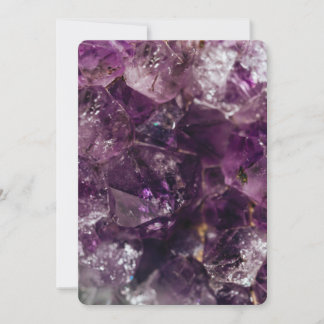 Invitación Patrón de energía de cuarzo de cristal púrpura