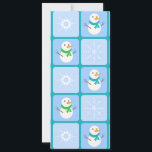 Invitación Patrón de invierno de snowman y copos de nieve<br><div class="desc">Viento a prueba de viento,  con un patrón ininterrumpido,  de soplete y copos de nieve</div>