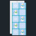 Invitación Patrón de invierno de snowman y copos de nieve<br><div class="desc">Viento a prueba de viento,  con un patrón ininterrumpido,  de soplete y copos de nieve</div>