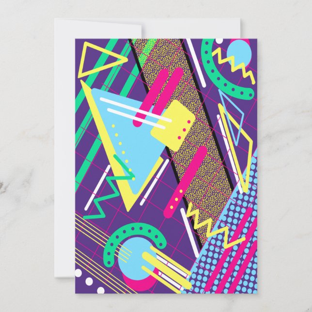 Invitación Patrón de los años 90 (Anverso)