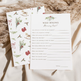 Invitación Patrón de navidades que conoce a mi mejor carta de