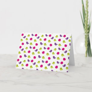 Invitación Patrón de pájaros lindos