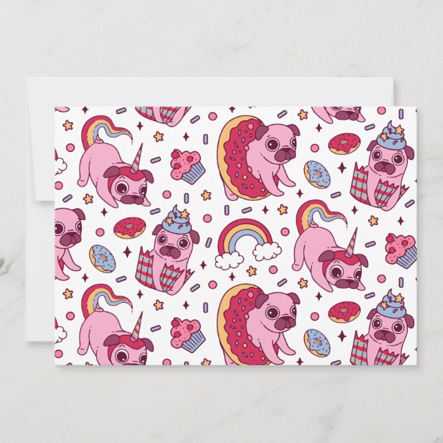 Invitación Patrón de perro lindo para amantes de los perros (Anverso)