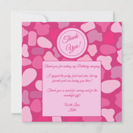 Invitación Patrón de Piedra Rosa-Gracias-