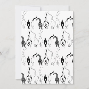 Invitación Patrón de puntas de gato